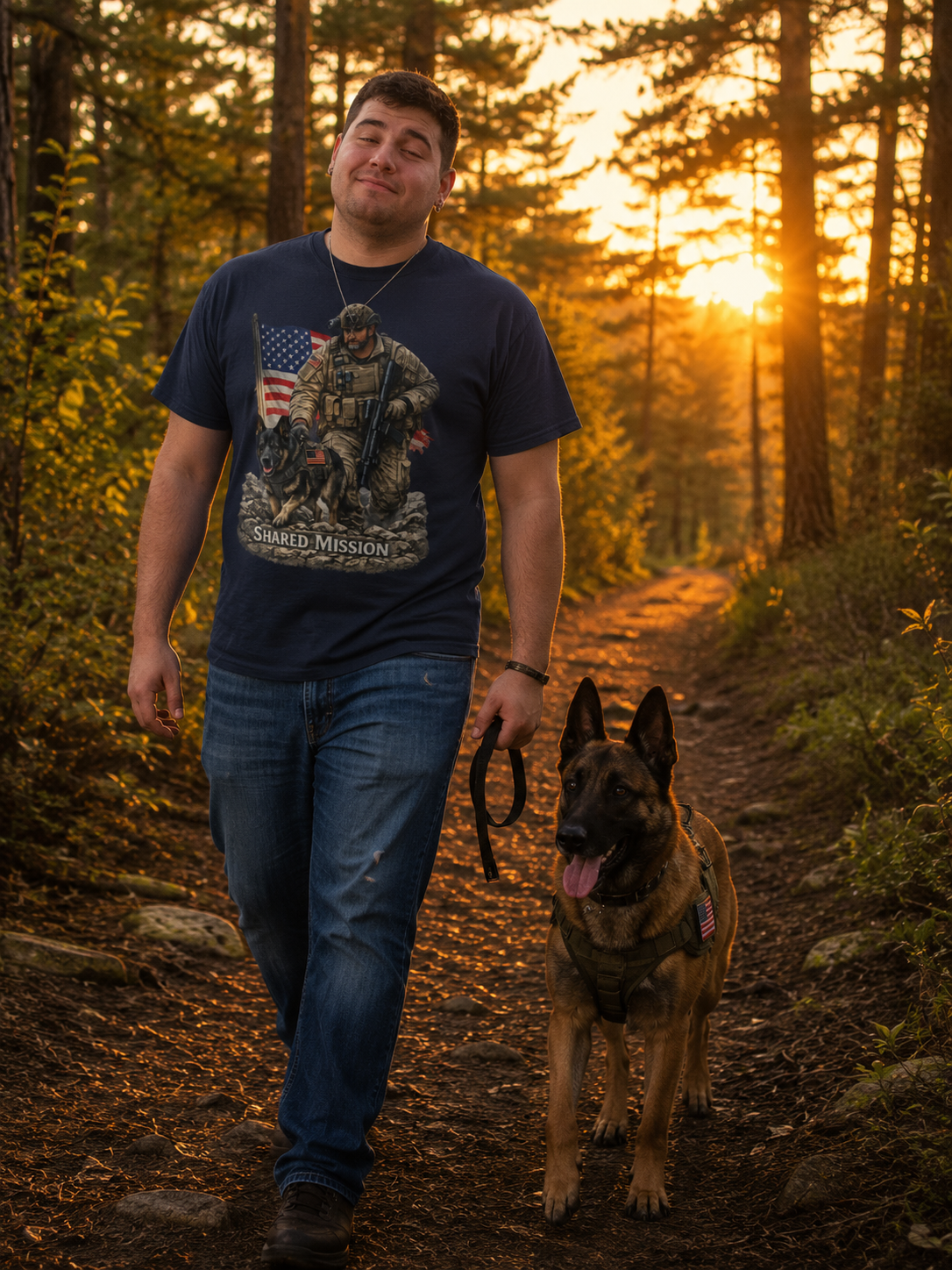 Shared Mission Military K9 T-Shirt