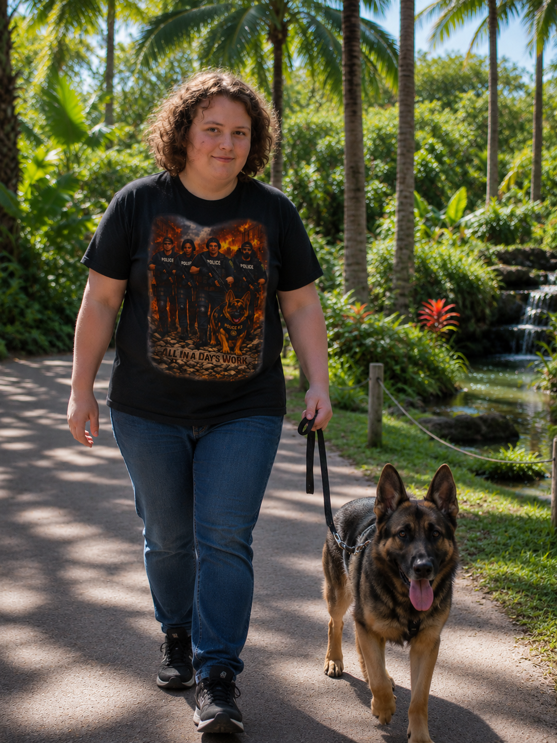 Days Work Tee — Classic Police All in a Day's Work Heavy Cotton T-Shirt