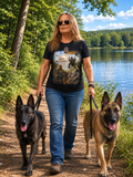 Unisex Heavy Cotton Tee Military K-9 Rescue