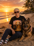 "The Fallen Are Lifted" Christian Faith K-9 T‑Shirt Religious Resurrection Tee