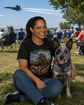 Paratrooper Veteran T‑Shirt – 'Stand Behind Those Who Served' Military Parachute Graphic Tee