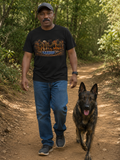 K-9 Strong Working Dog Tee – 'Paws of Freedom' Military & K9 Handler T-Shirt