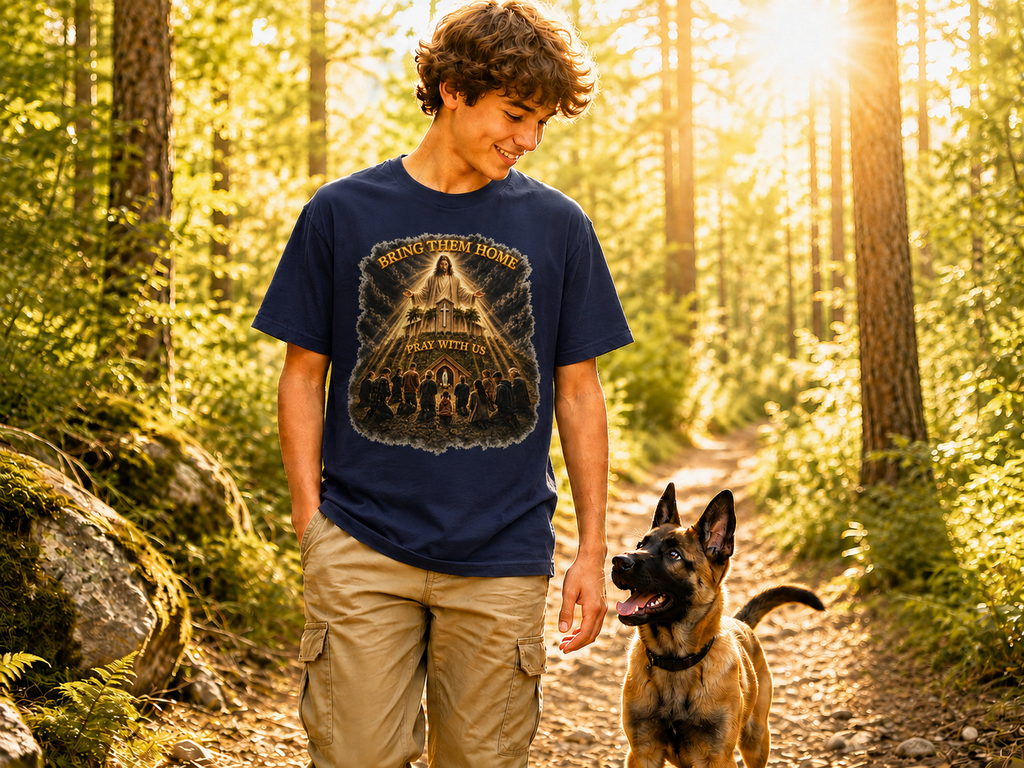 Bring Them Home T-Shirt — Prayer With Us Religious Graphic Tee