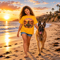 Dutch Shepherd Malinois Sunset Lake T-Shirt — Dog Lover Tee