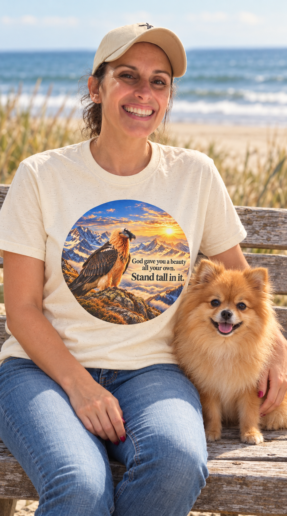 Christian Faith T-Shirt – “Stand Tall in It” Eagle Mountain Design