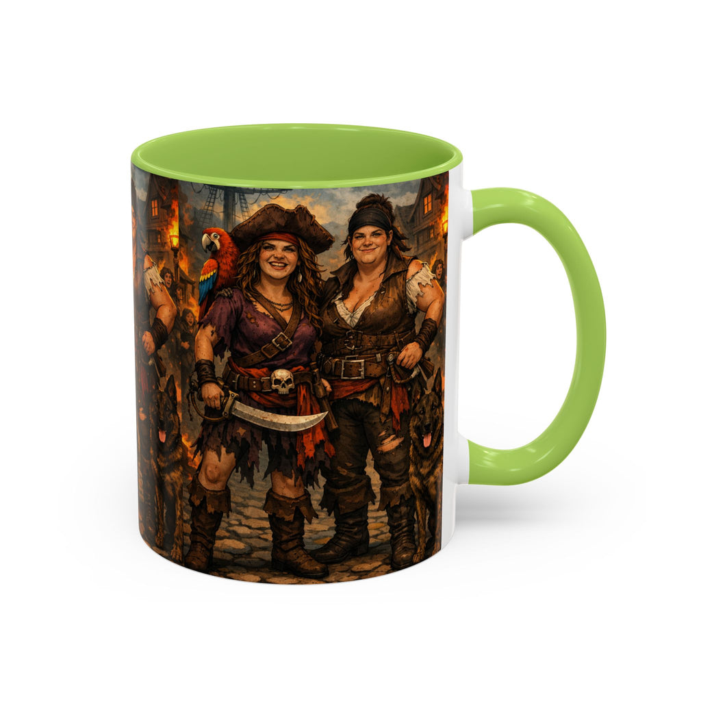 Pirate Family Coffee Mug — Fantasy Buccaneer Artwork 11/15oz