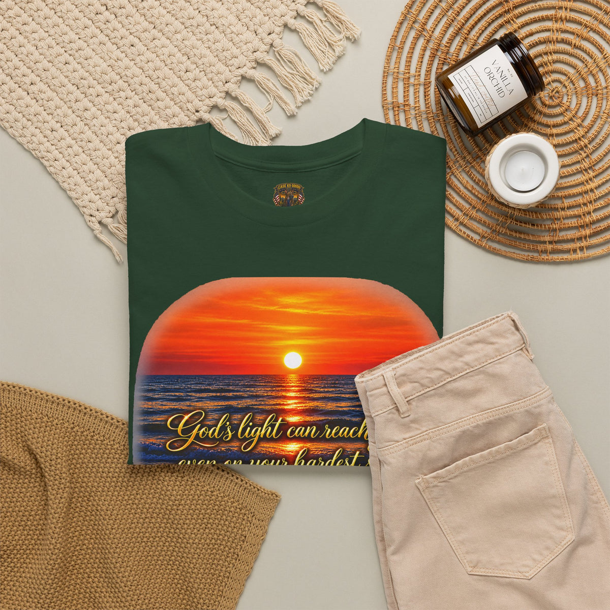 “You’ll Light Up My Whole World” Sunset Quote T-Shirt