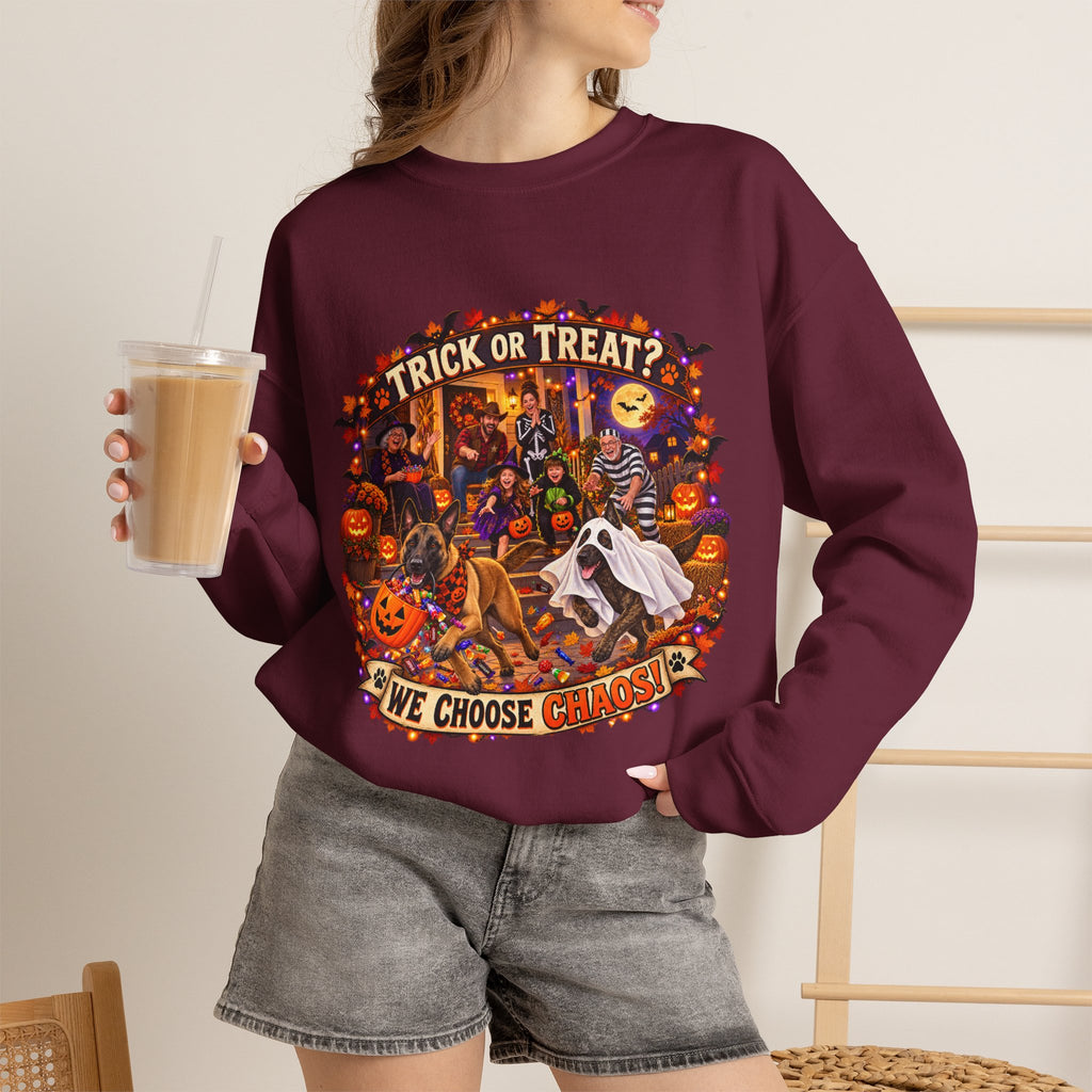 Thankful for This Crazy Pack Sweatshirt – Thanksgiving Dog Crewneck