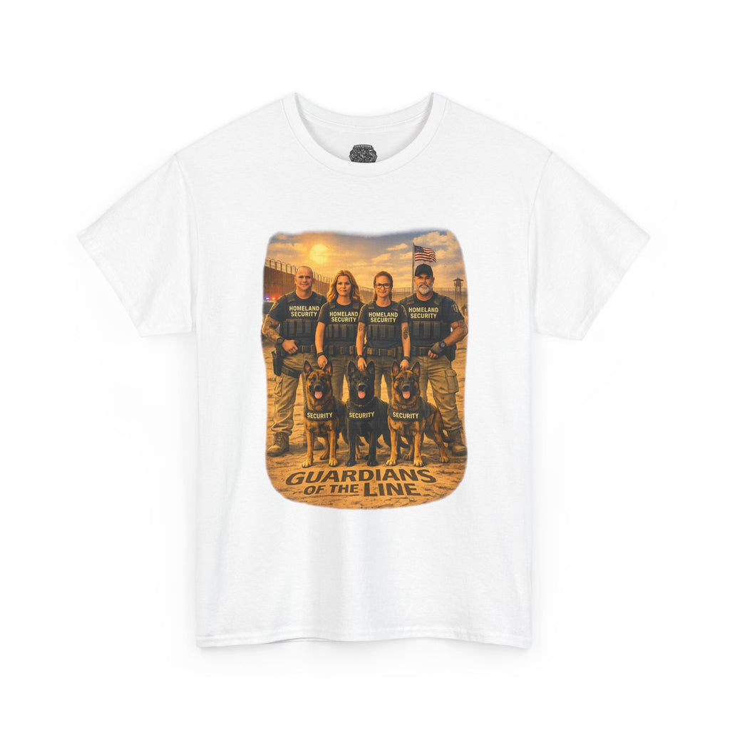 Guardians of the Line Tee – Vintage Military Tribute Graphic T-Shirt