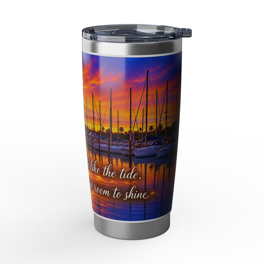 Vagabond Inspirational Sunset Marina 20oz Tumbler