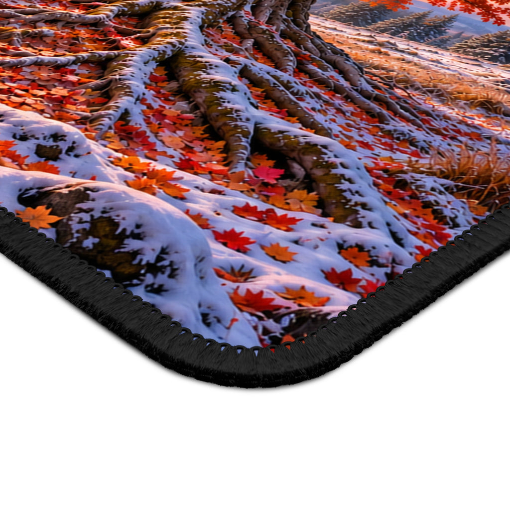 Inspirational Autumn Tree Mouse Pad — "To every thing there is a season" Ecclesiastes 3:1