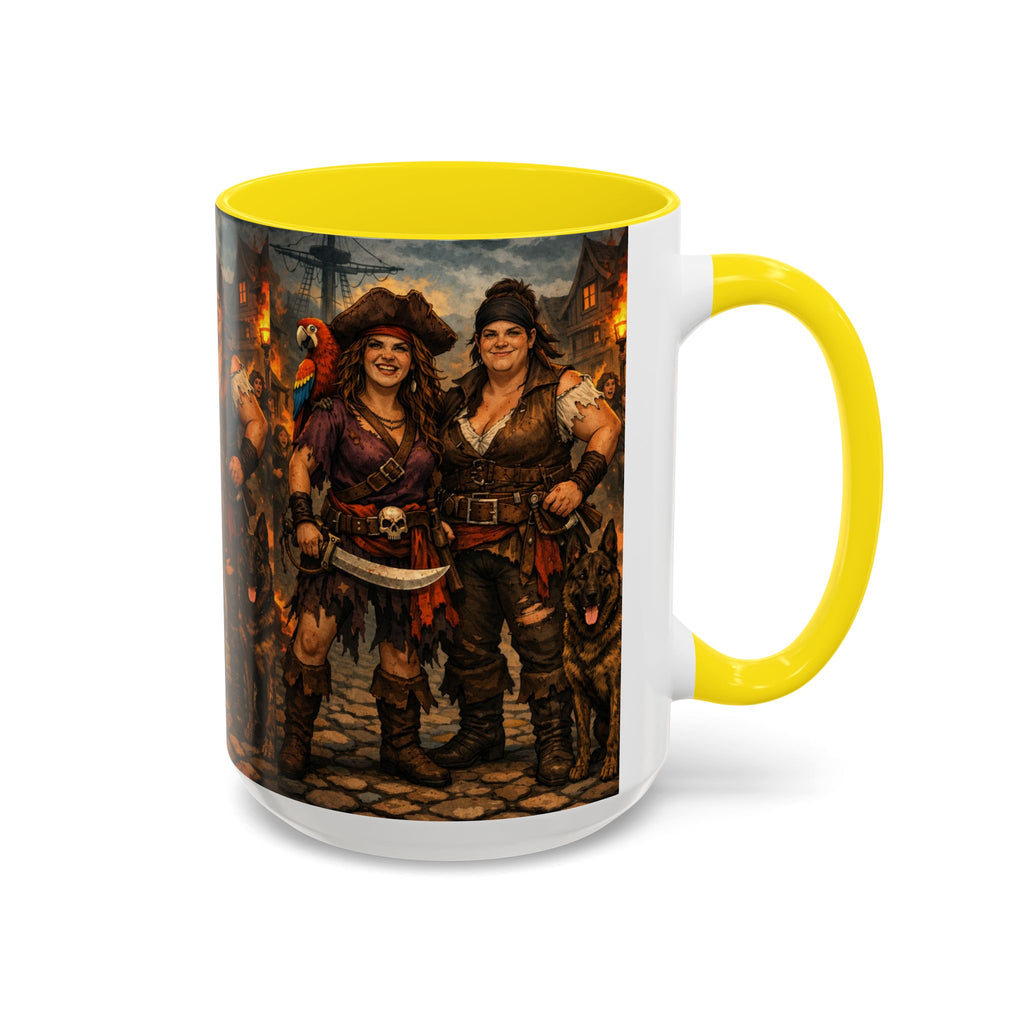 Pirate Family Coffee Mug — Fantasy Buccaneer Artwork 11/15oz