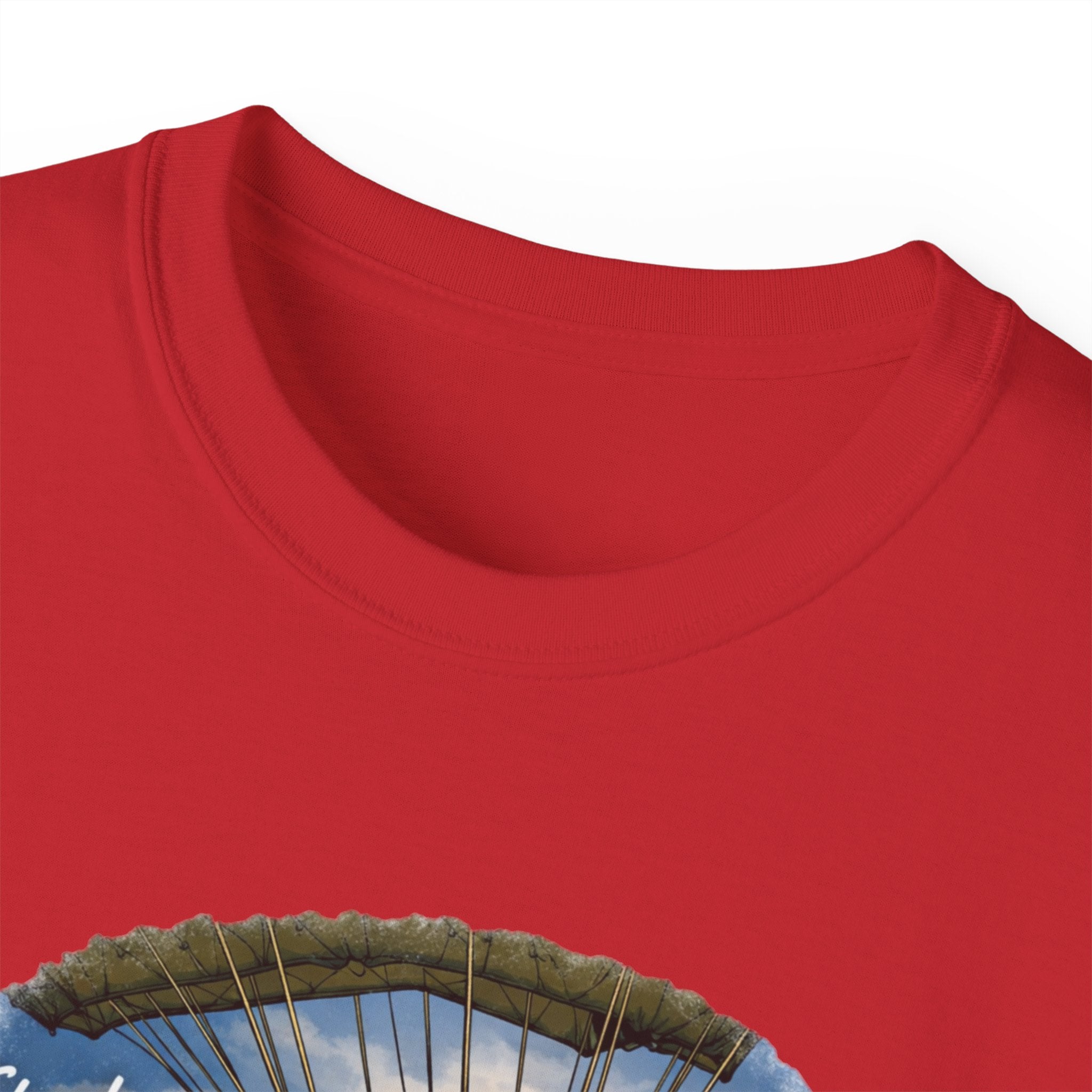 Paratrooper Veteran T‑Shirt – 'Stand Behind Those Who Served' Military Parachute Graphic Tee