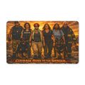 Rescue  K-9 Team Polyester Doormat – "Courage Runs to the Danger" Welcome Mat