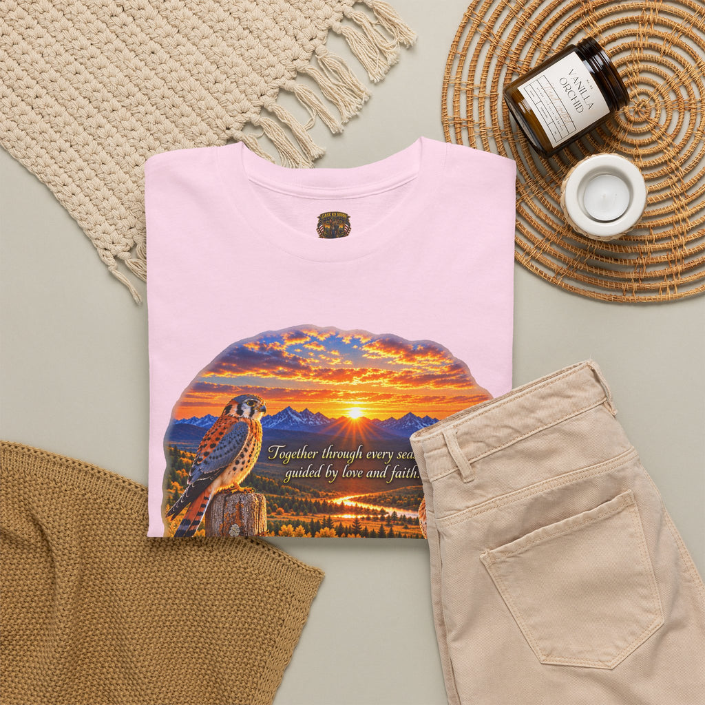 Sunset Mountain Eagle Wildlife T-Shirt