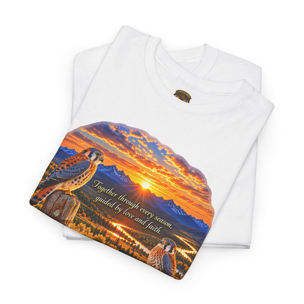 Sunset Mountain Eagle Wildlife T-Shirt
