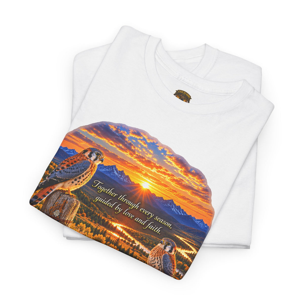 Sunset Mountain Eagle Wildlife T-Shirt