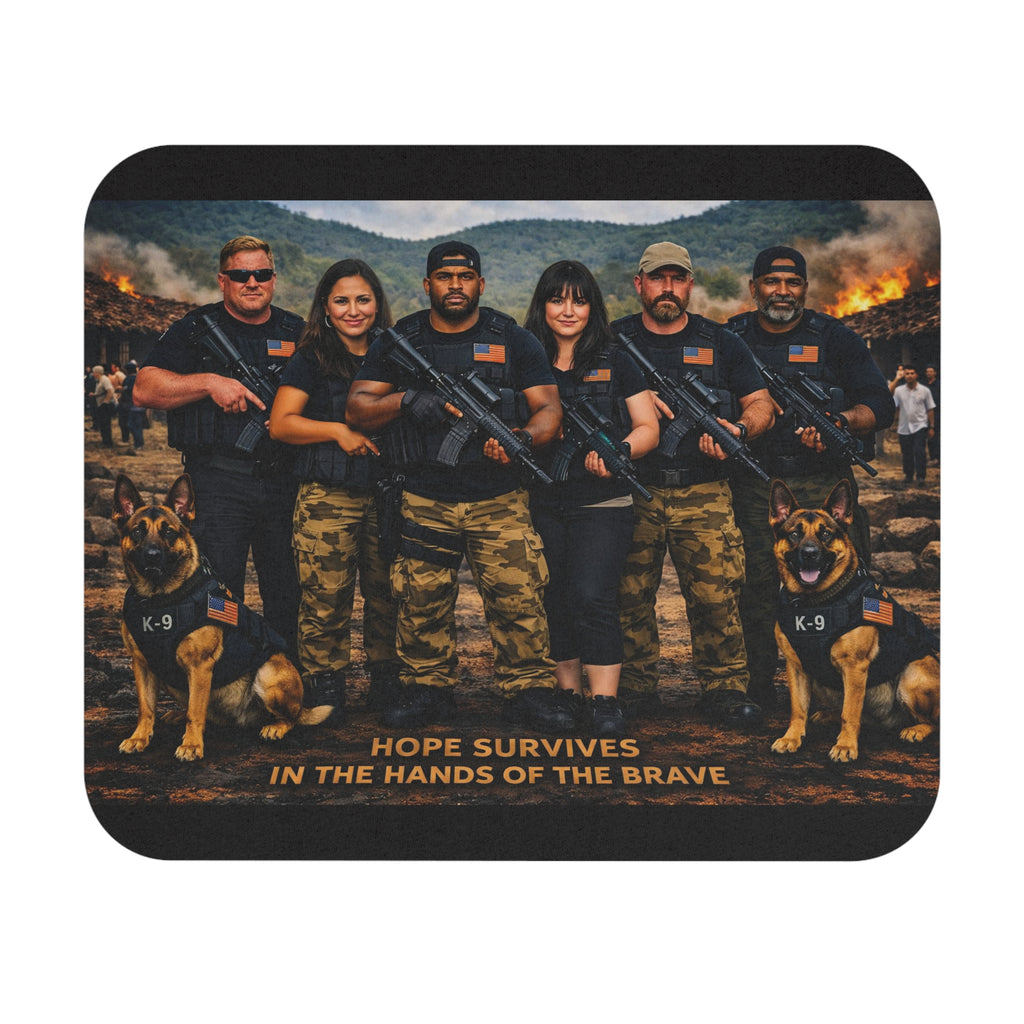 Hope Survives Tactical Mouse Pad — K-9 First Responder Team Desk Mat
