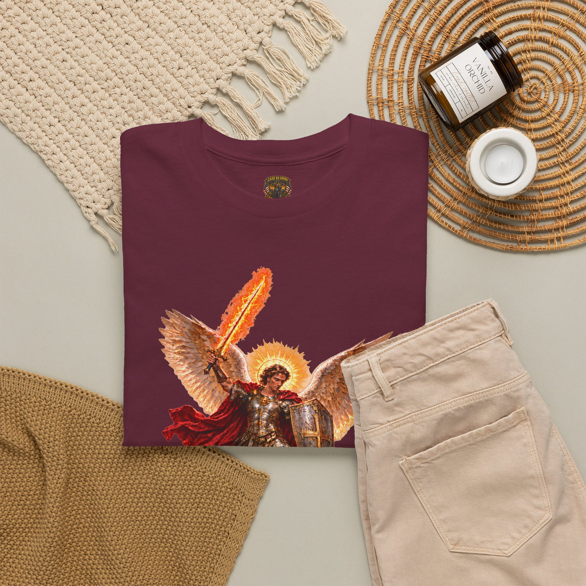Archangel Michael T-Shirt — Saint Michael Save Us in Battle Graphic Tee