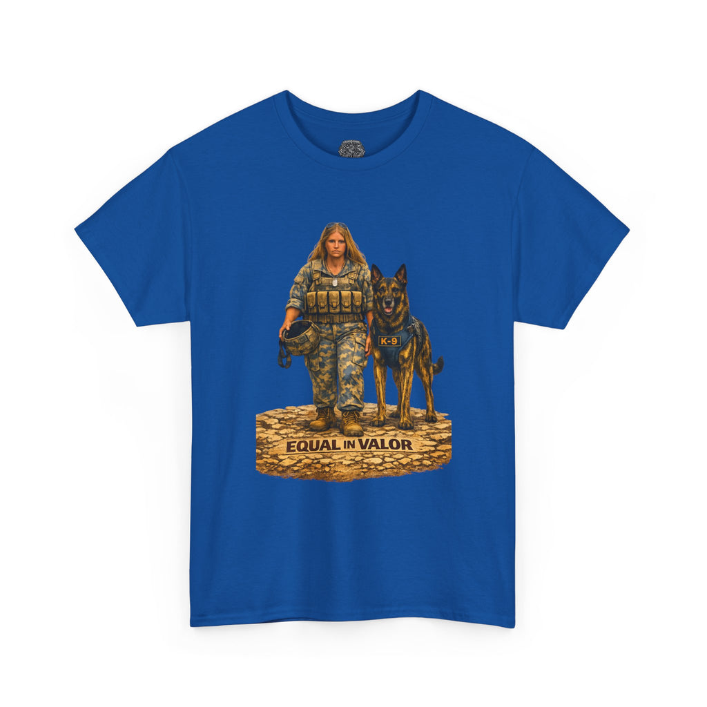 T-Shirt — Equal in Valor Military K9 Handler Tee