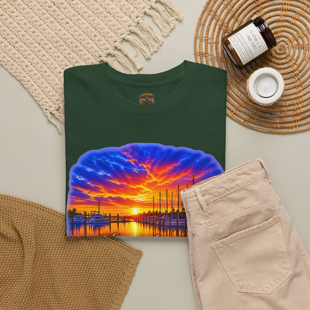 Sunset Harbor Inspirational Quote T-Shirt