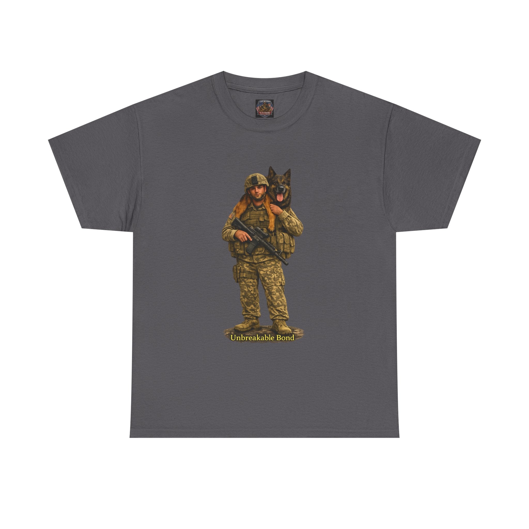 Soldier & K9 Military T-Shirt — Tactical Army Veteran Dog Tee