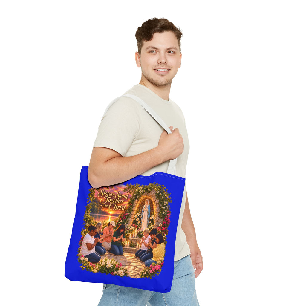 Sisters Standing Together in Christ Religious Christian Tote Bag