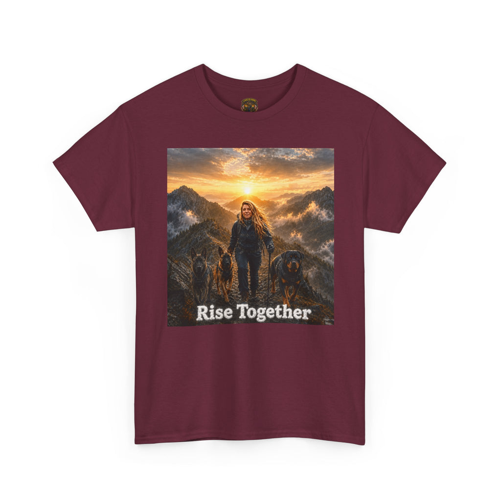 Rise Together Tee — Inspirational Mountain Warrior Graphic T-Shirt
