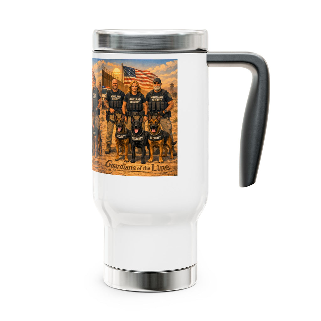 Guardians of the Line Travel Mug — K9 Police Officers Stainless Steel 14oz