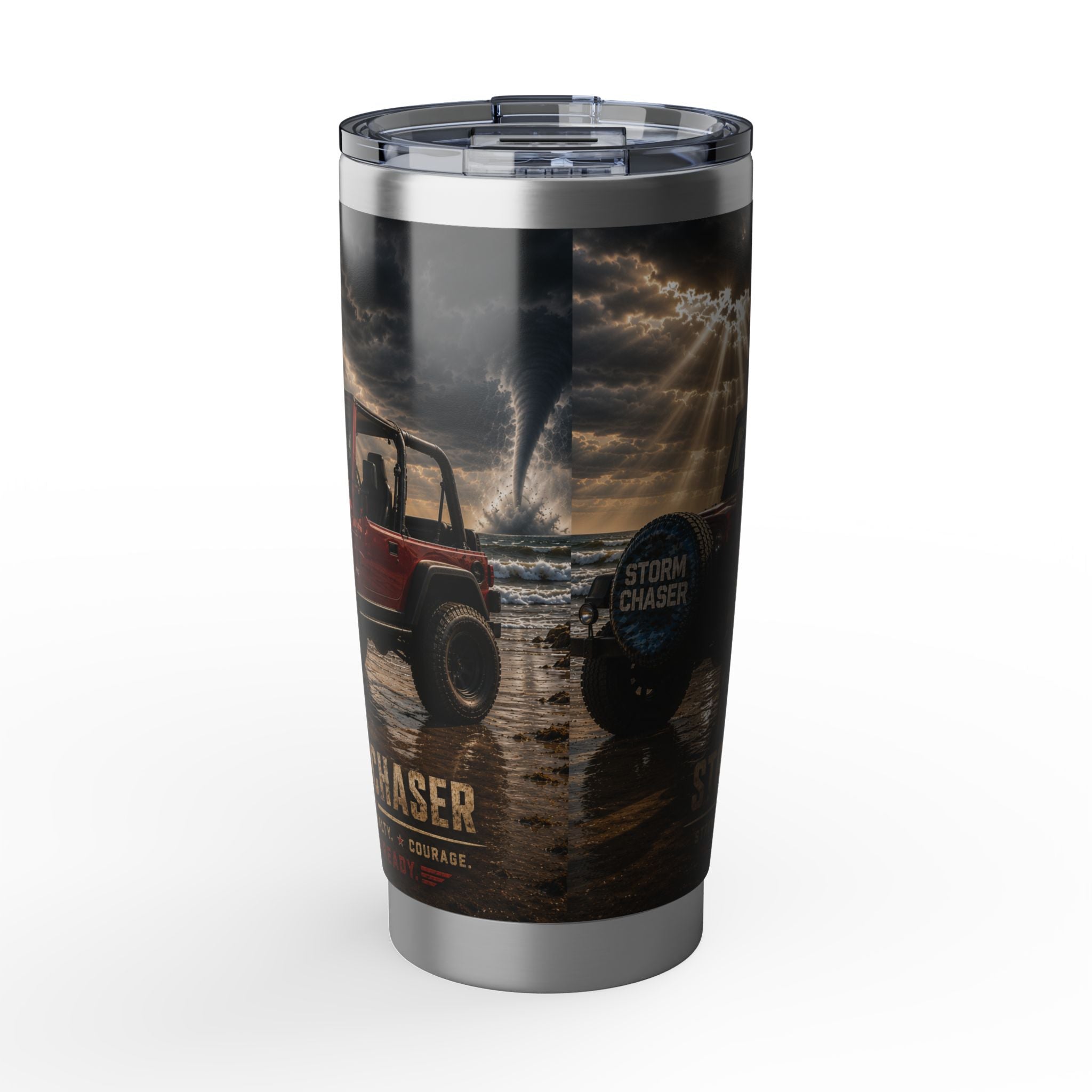 Storm Chaser 20oz Tumbler — Off-Road Jeep Adventure Travel Mug