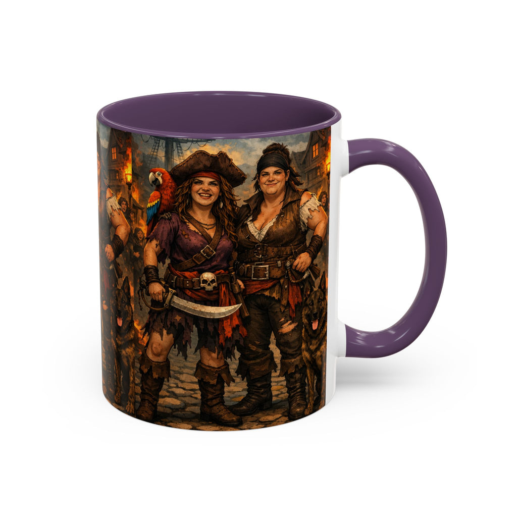 Pirate Family Coffee Mug — Fantasy Buccaneer Artwork 11/15oz