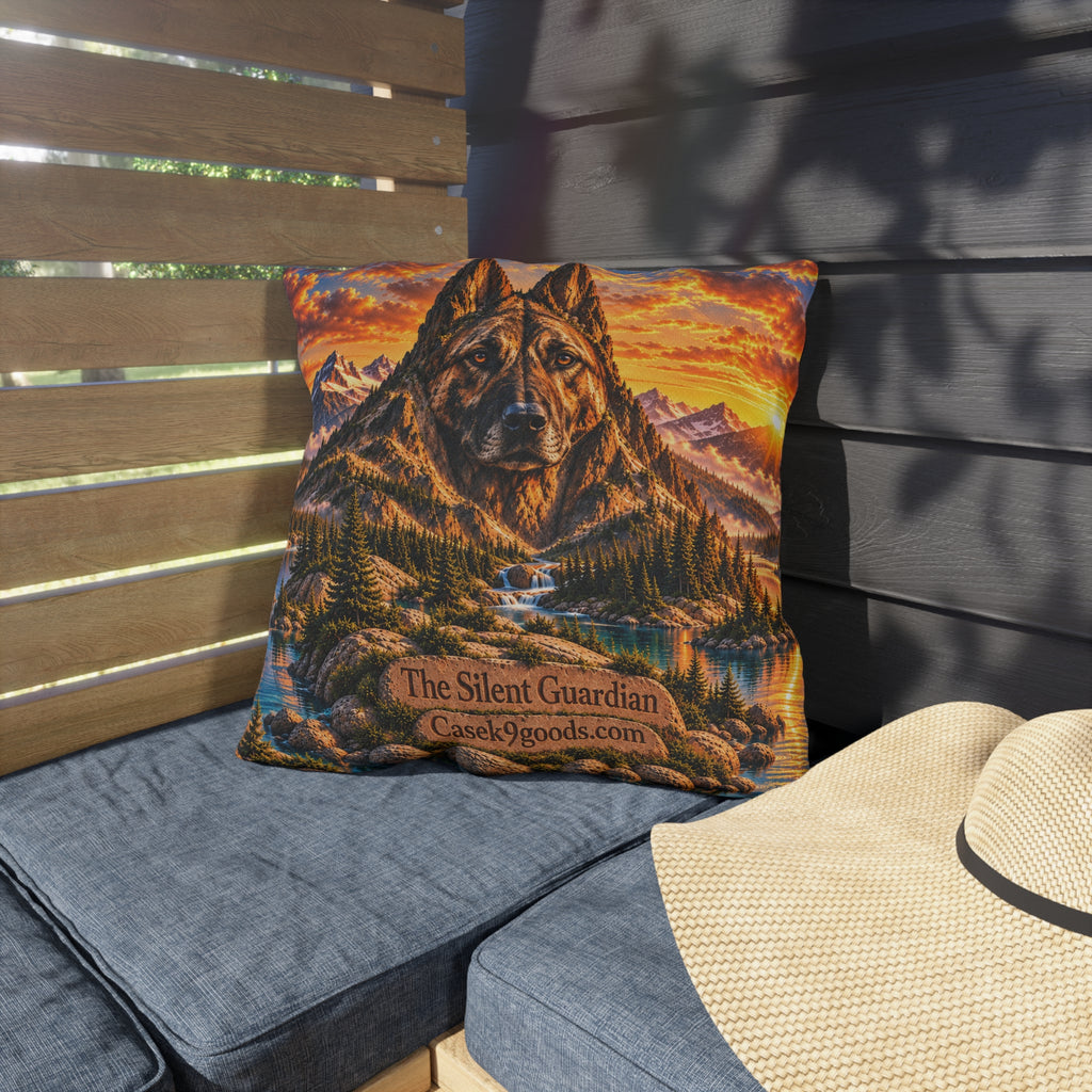 Silent Guardian Dutch Shepherd Outdoor Pillow