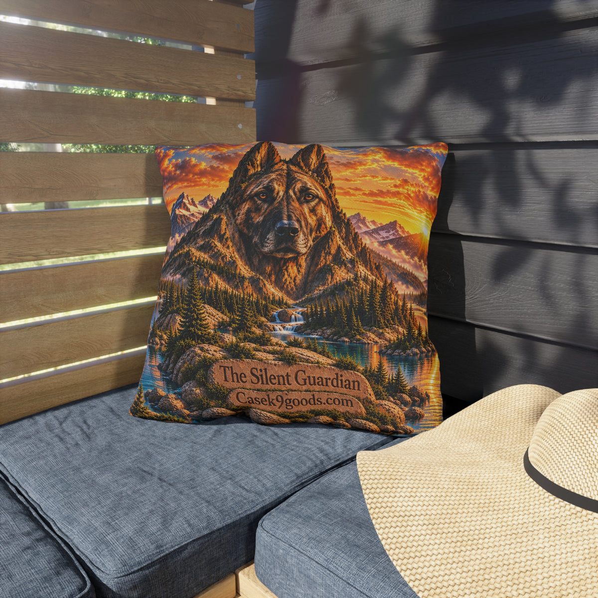 Silent Guardian Dutch Shepherd Outdoor Pillow