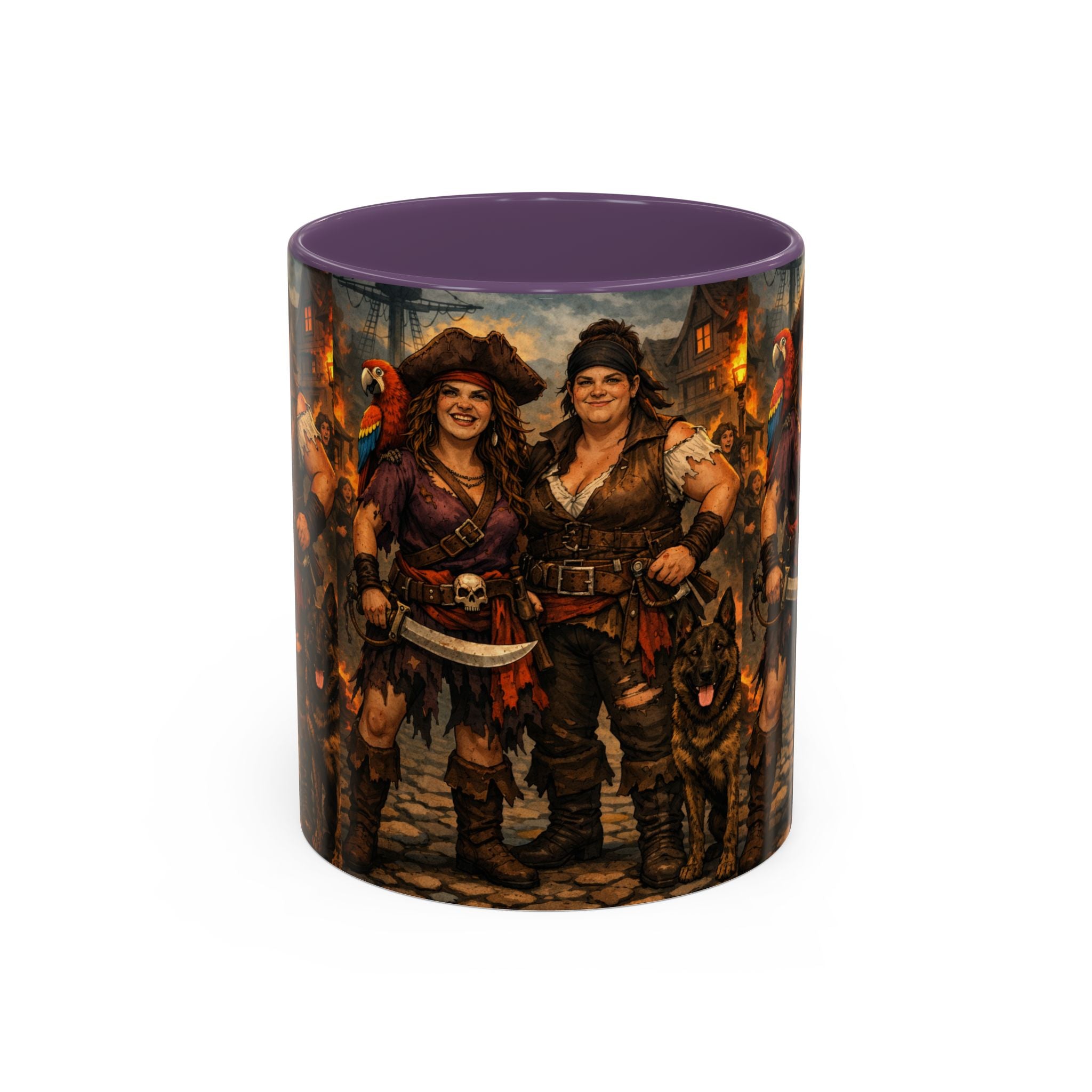 Pirate Family Coffee Mug — Fantasy Buccaneer Artwork 11/15oz