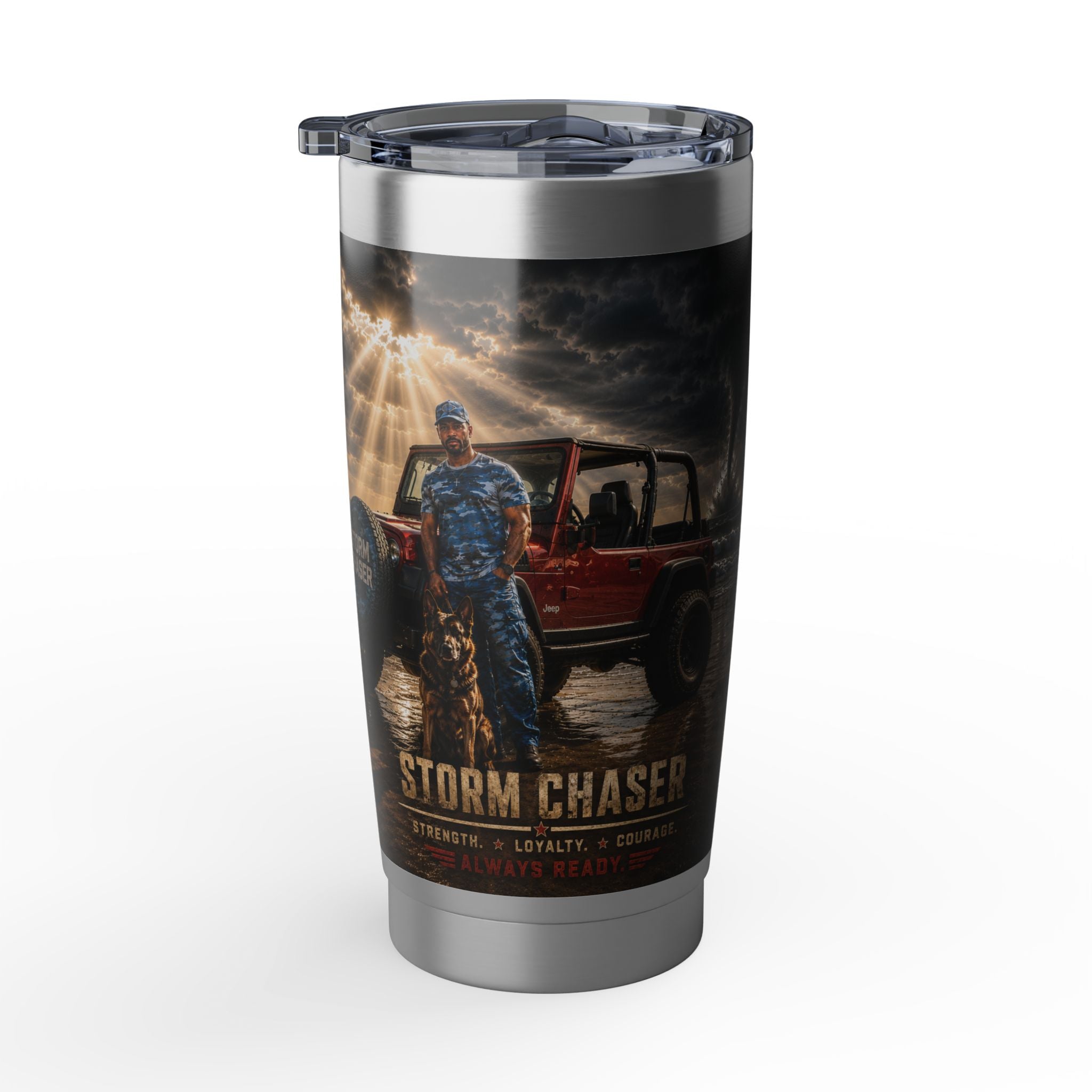 Storm Chaser Vagabond 20oz Tumbler Jeep 4 Wheeling