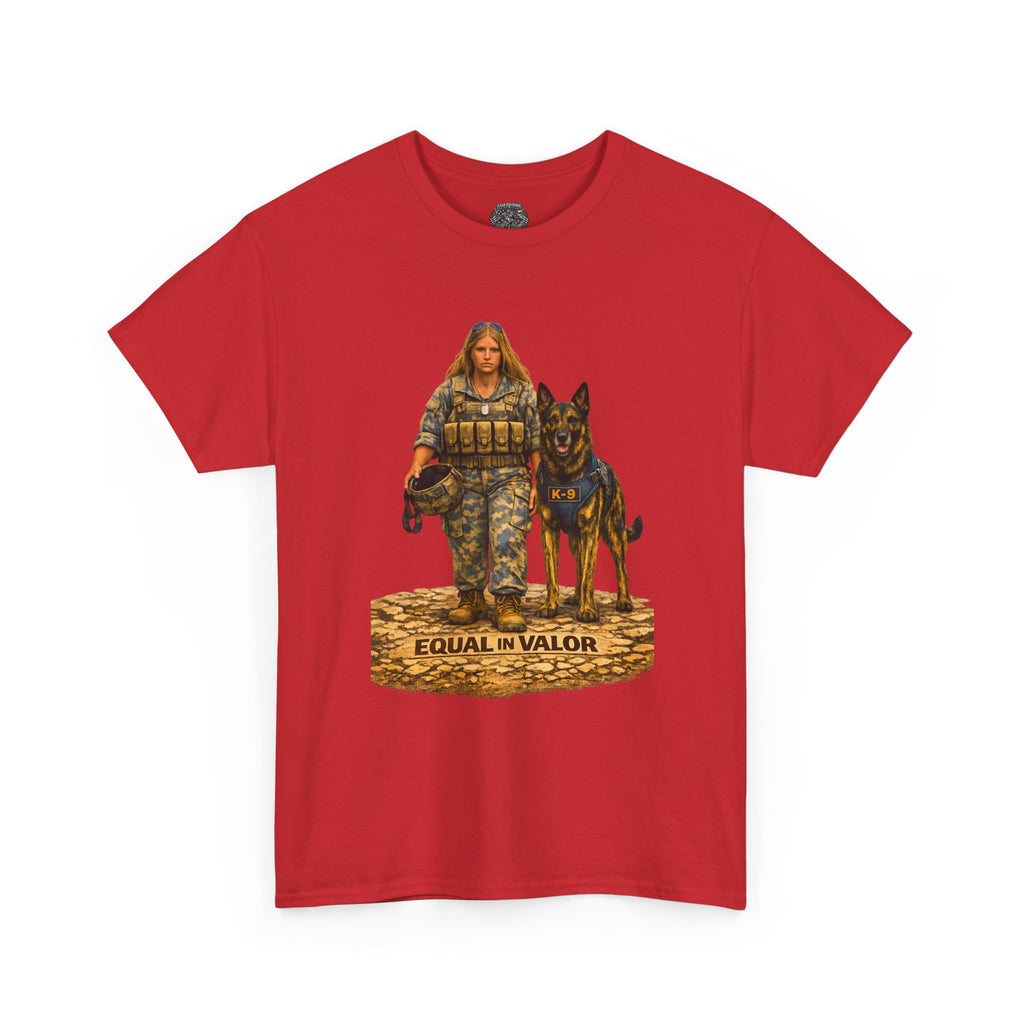 T-Shirt — Equal in Valor Military K9 Handler Tee