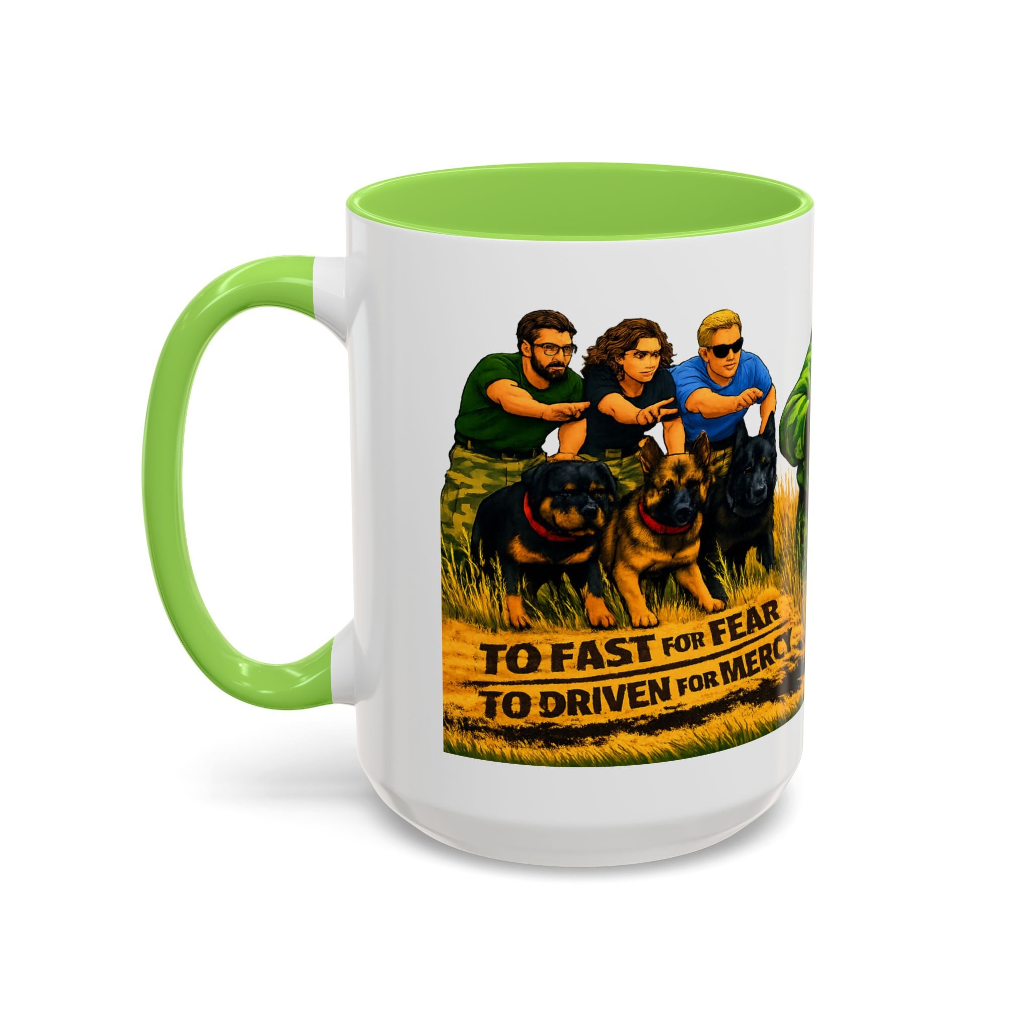 K9 Team Training Day Mug — 'No Fear, No Mercy' Coffee Cup
