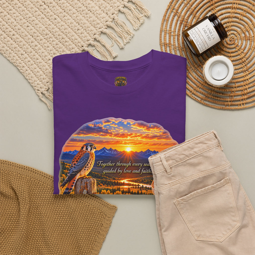 Sunset Mountain Eagle Wildlife T-Shirt
