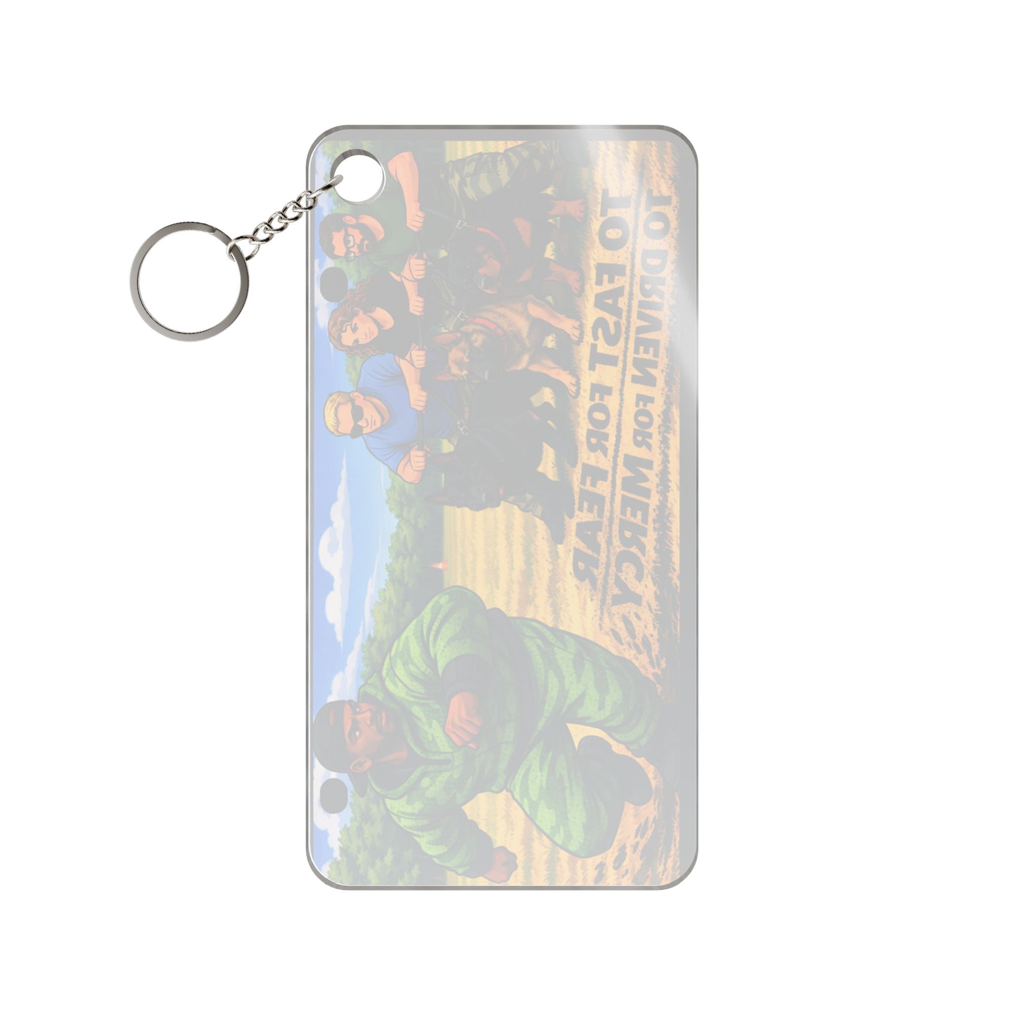 K-9 Decoy Training Keychain Charm — "To Fast for Fear, To Driven for Mercy"