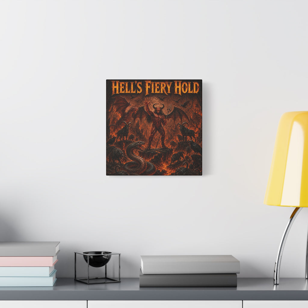 Hellish Demon Canvas Print — Stretched Matte Wall Art (1.25")