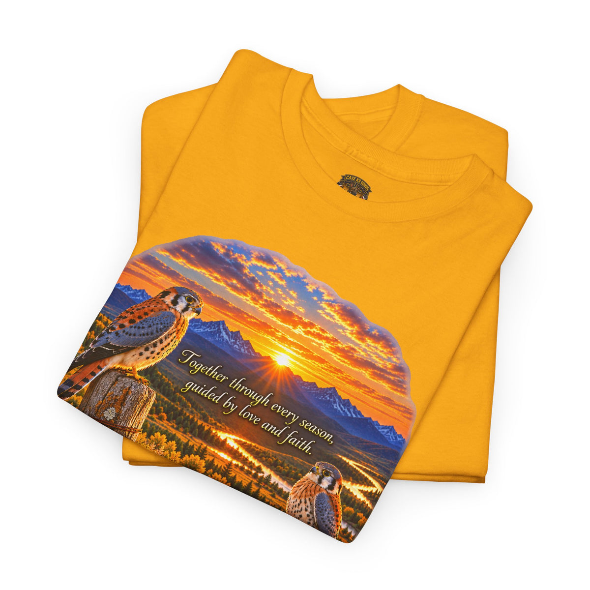 Sunset Mountain Eagle Wildlife T-Shirt