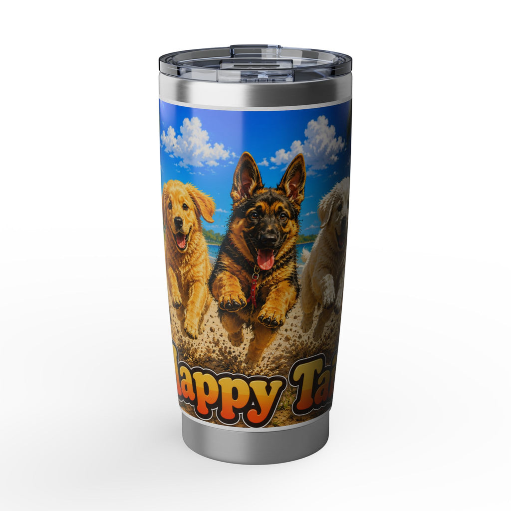 Happy Puppy Tails Beach Dogs 20oz Tumbler