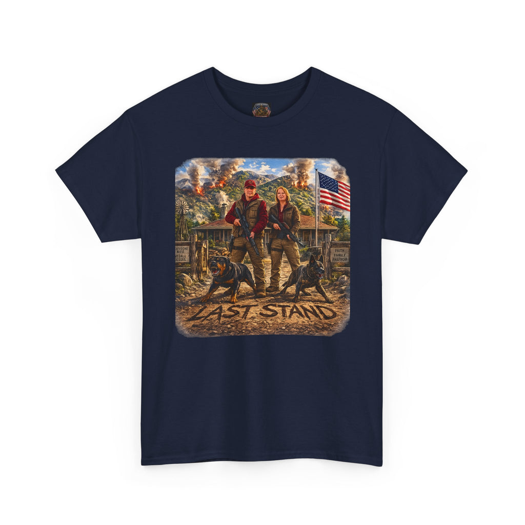 Last Stand T‑Shirt — Patriotic Western Cowboy Graphic Tee