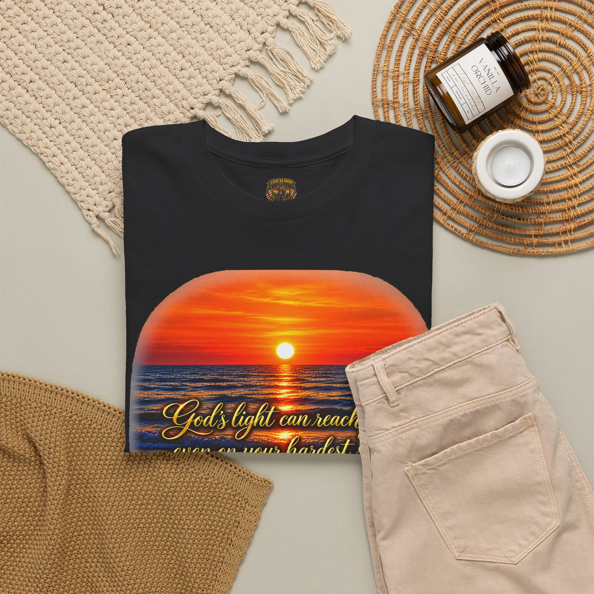 “You’ll Light Up My Whole World” Sunset Quote T-Shirt