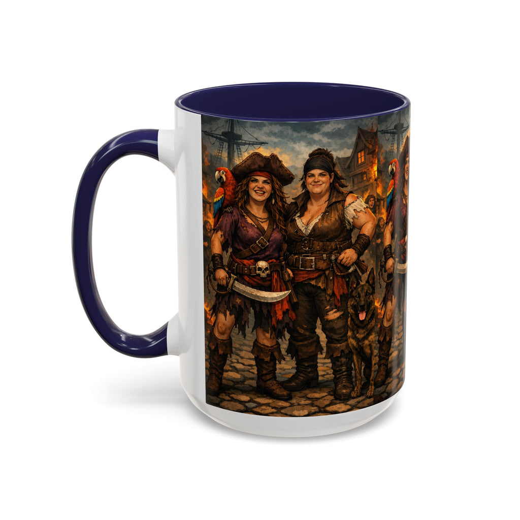 Pirate Family Coffee Mug — Fantasy Buccaneer Artwork 11/15oz