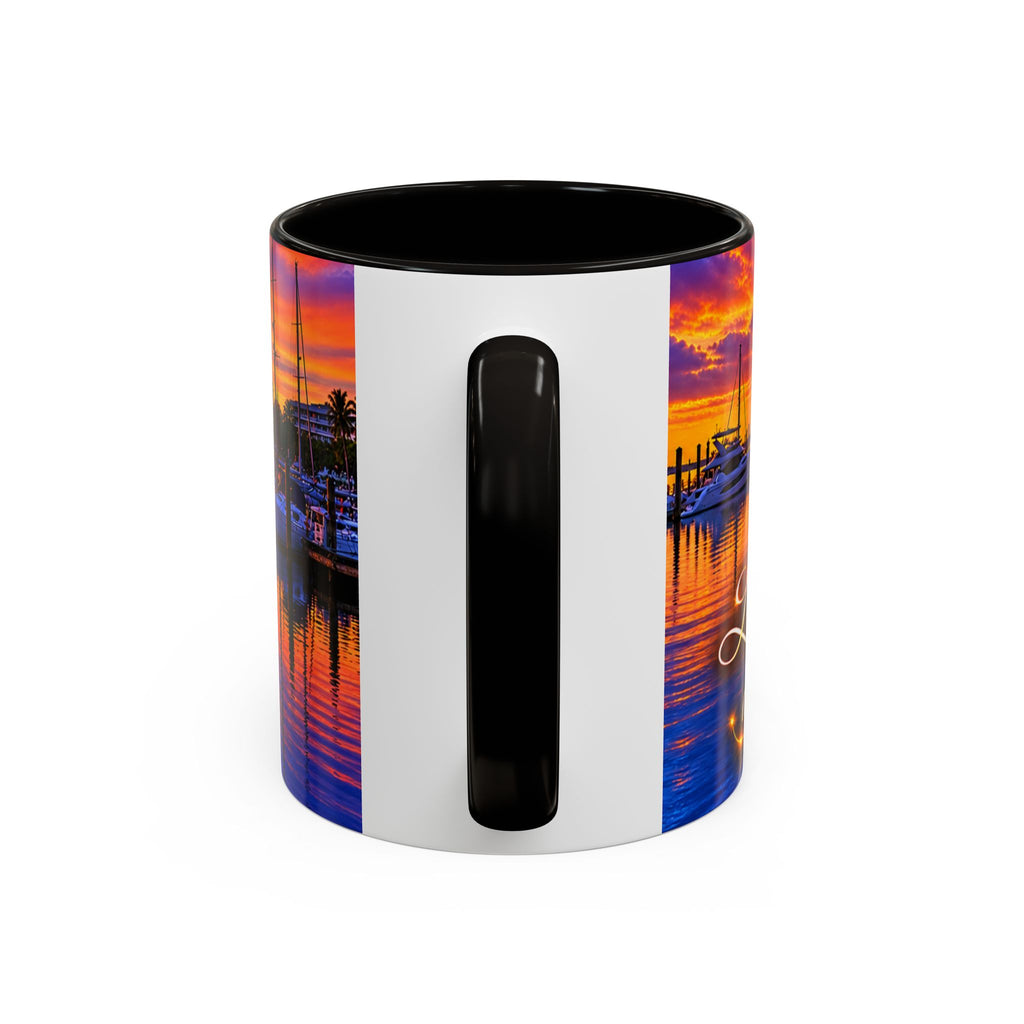 “Inspirational coffee cup” Sunset Marina Mug