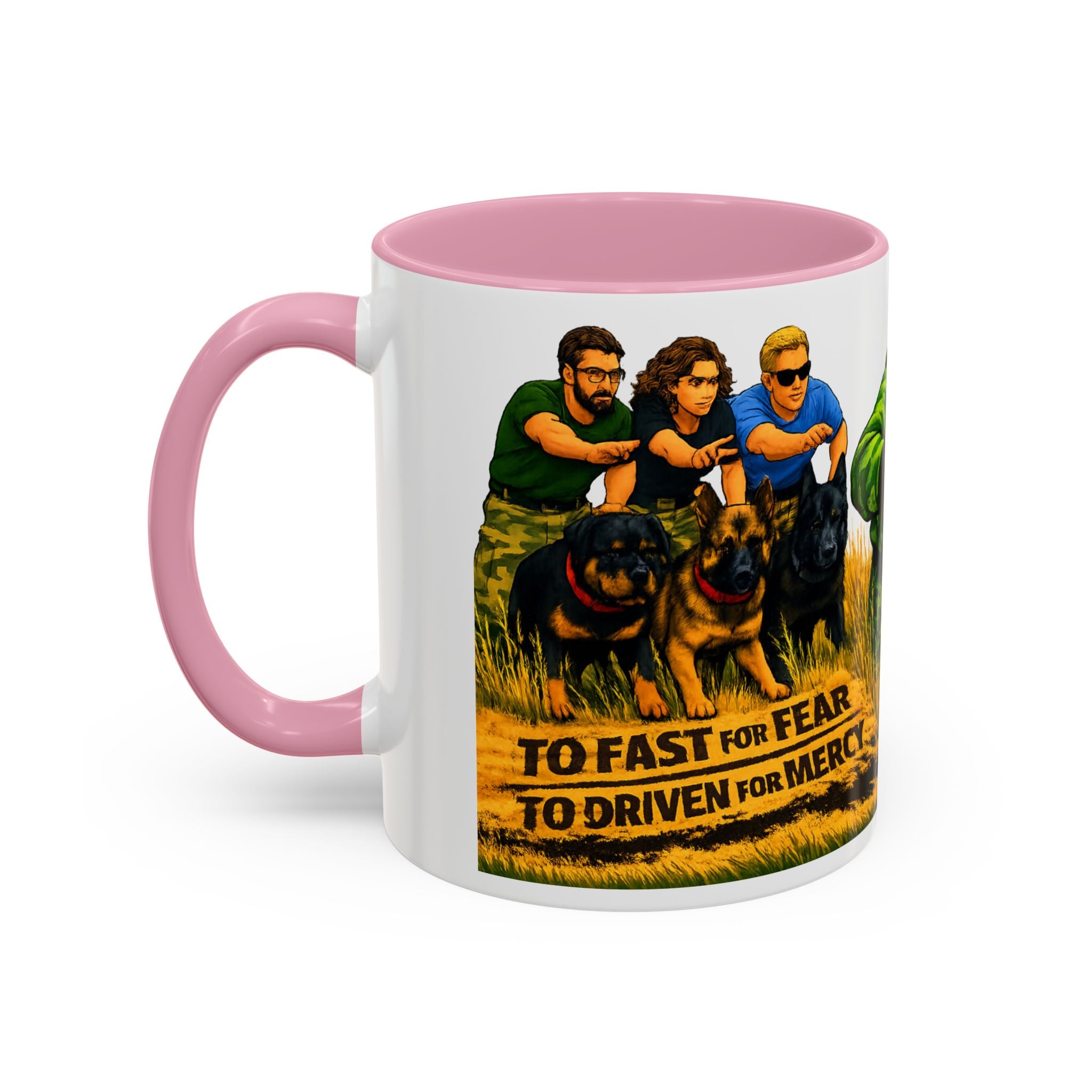 K9 Team Training Day Mug — 'No Fear, No Mercy' Coffee Cup