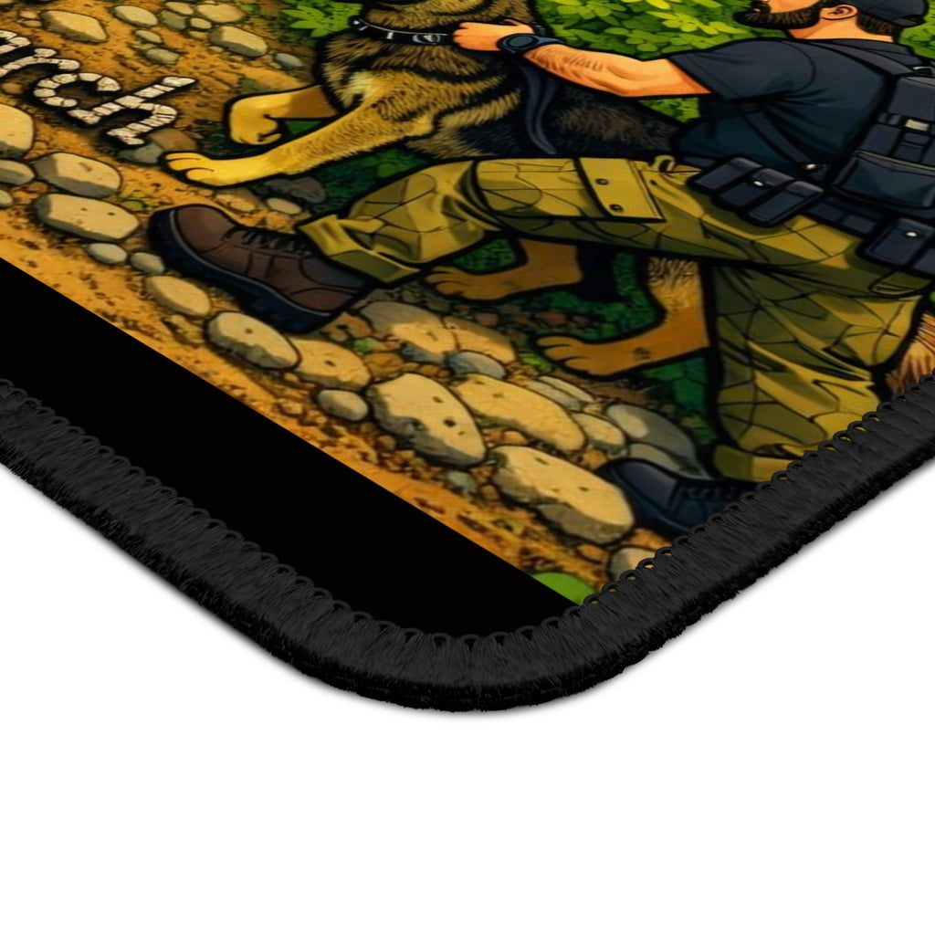 Search & Rescue K-9 Mouse Pad — "Born For The Search" Gaming Desk Mat