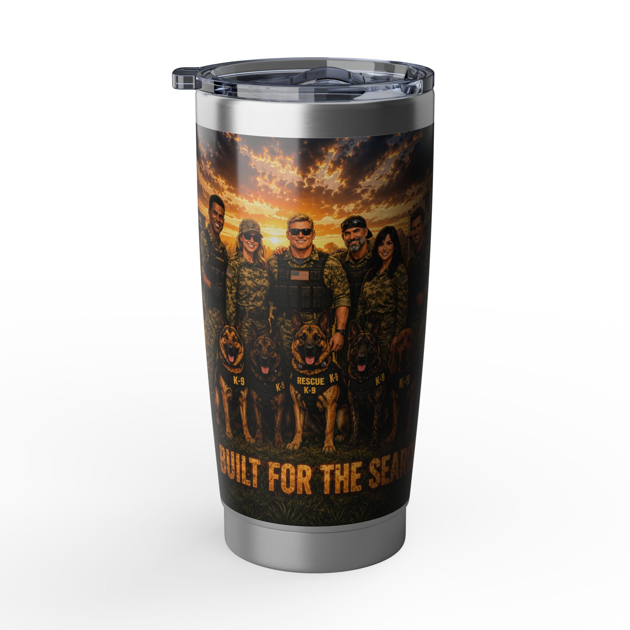 Search & Rescue K9 Tumbler — Veteran Dog Handler Travel Mug