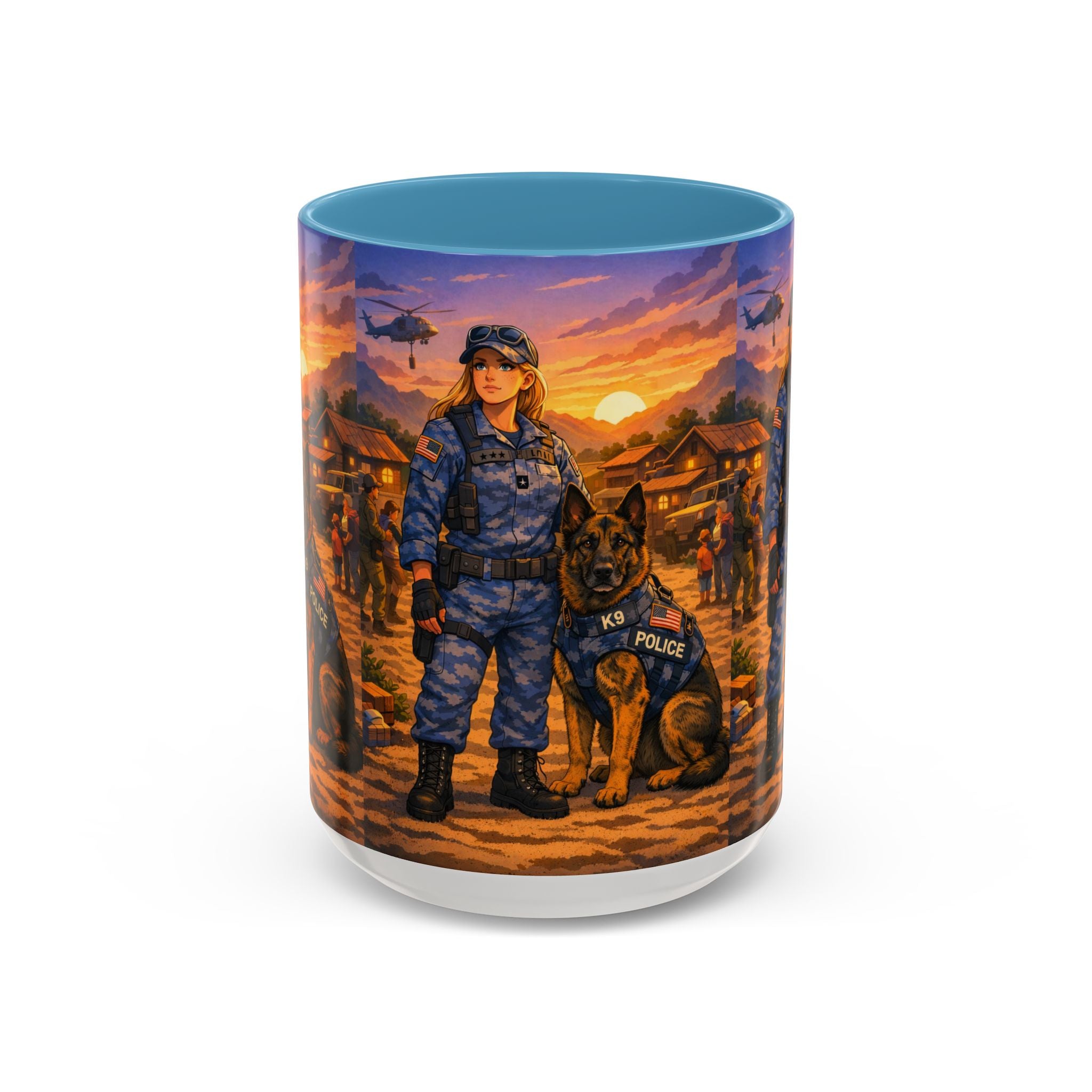 Police K9 Handler Coffee Mug — Tribute Accent Ceramic Mug (11/15oz)